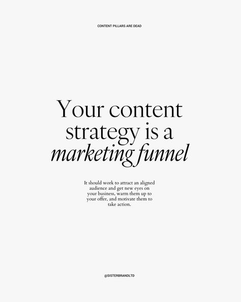 I am going to give you a little content pillar reality check… ⁠ ⁠ We need to say goodbye to the generic content pillars 👋🏼 Yes and I am talking:⁠ ⁠ - Educational⁠ - Inspirational⁠ - Entertain⁠ (and any others)⁠ ⁠ Because they are killing your content.⁠ ⁠ If your content pillars focus solely on educating, inspiring, and entertaining your audience, you're missing the crucial element of showing them what they need to see, hear, and experience to drive sales.⁠ ⁠ Swipe to find out what your conten... Content Pillars, Freelancer Tips, Posting Ideas, Church Marketing, Graphic Design Social Media, Business Content, Social Media Marketing Business, Dad Baby, Business Mindset