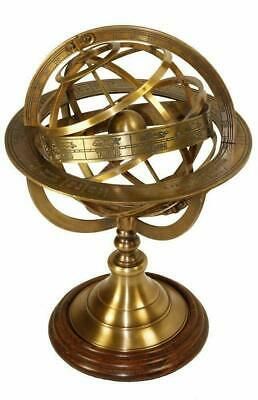 Features Zodiac Engravings. Made of Brass with an Antique Finish. Celestial Globe, Armillary Sphere, Celestial Sphere, Sundials, Globe Decor, Brass Wood, Brass Antique, Wholesale Gifts, Red Sky