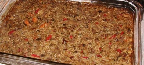 Beef and Shrimp Oven Baked Dressing Cajun Rice Dressing, Appetizers Seafood, Cajun Recipes Authentic, Rice Dressing, Deep Fried Turkey, Seafood Rice, Cooking Pumpkin, Fried Turkey, Appetizers For A Crowd