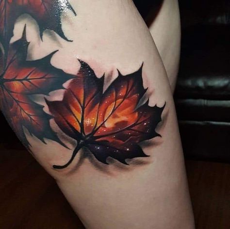 Fall Leaves Tattoo, Leaves Tattoo, Leaf Tattoo, Tattoo Shoulder, Halloween Film, Creepy Halloween Decorations, Disney Tattoo, Special Halloween, Orange Decor