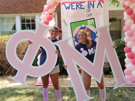 White and pink Big Greek Letters Painted, Phi Mu Letters Painted, Big Sorority Letters, Sorority Letters Painted Wooden Big, Pink Sorority Letters, Painted Sorority Letters Wooden, Sorority Letters Painted Wooden, Sorority Painted Letters, Sorority Wooden Letters