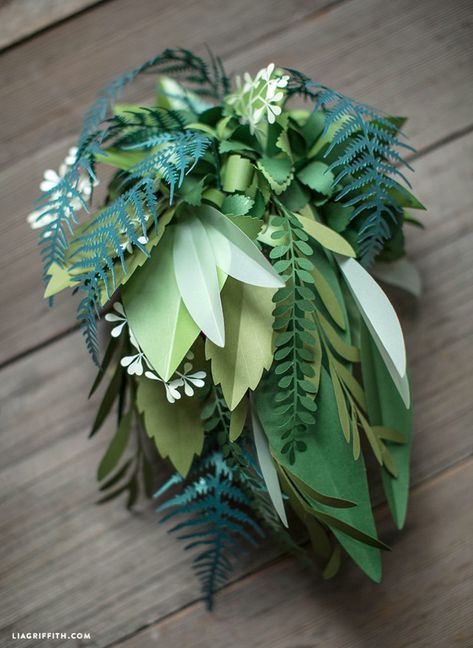 Paper Flowers Wedding Bouquet, Greenery Bouquet, Paper Plants, Paper Flowers Wedding, Paper Wreath, Paper Bouquet, Lavender Sage, Paper Leaves, Paper Flower Bouquet