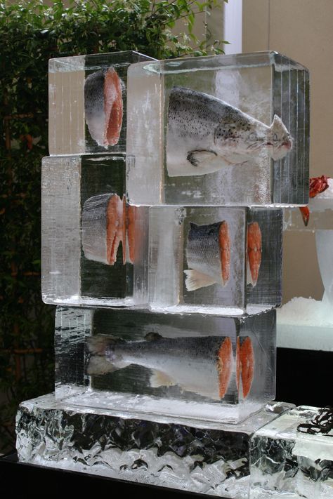 Catering Food Displays, Ice Art, Ice Sculpture, Ice Bars, Food Displays, Catering Food, Ice Sculptures, Chill Vibes, Food Display