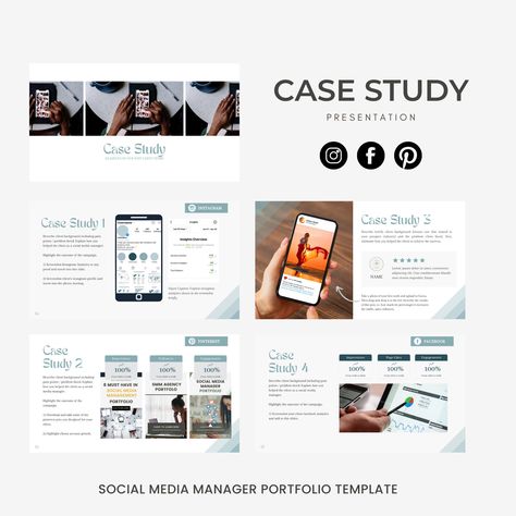 Social Media Portfolio with Case Study Presentation Download now on my shop!❤️ Social Media Marketer Portfolio, Product Management Portfolio, Social Media Manager Portfolio Website, Brand Manager Portfolio, Social Media Marketing Portfolio Example, Social Media Specialist Portfolio, Brand Strategist Portfolio, Product Manager Portfolio, Social Media Portfolio Template