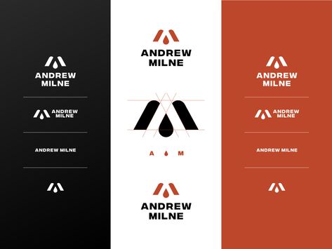 Andrew Milne Brand Elements by Nicholas D'Amico Crafting Logo, Brand Elements, Proposal Design, Craft Logo, Logo Project, Brand Book, Creative Photos, Responsive Design, Design Challenges