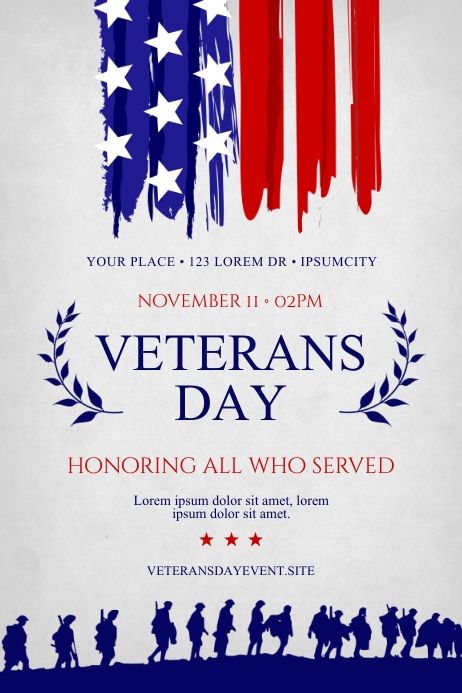 VETERANS DAY POSTER Veterans Day Flyer Design, Veteran Day Poster Ideas, Veterans Day Graphic, Veterans Day Poster, Church Media Design, Hero Image, Campaign Design, Joining The Army, Working Remotely