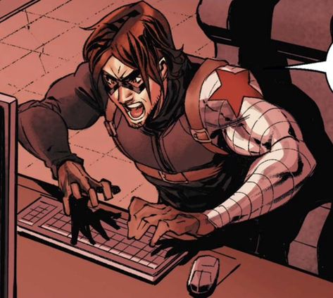 Comic Bucky, Winter Soldier Comic Icons, Winter Soldier Comic Art, The Winter Soldier Icon, Bucky Barnes Comic Icons, Bucky Icon, Bucky Barnes What If, Marvel Comics Pfp, Comic Bucky Barnes