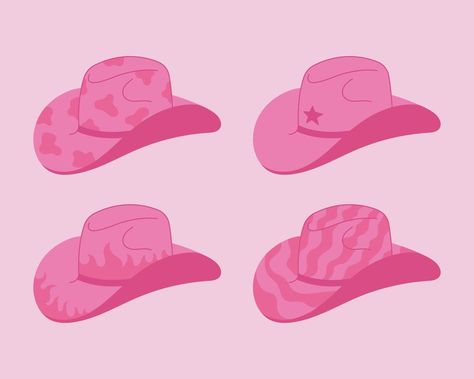 Pink Cowboy Hat, Cow Girl, Cow Boy, Wild West, Royalty, Vector Art, Cowboy Hats, Cowboy, Vector Free