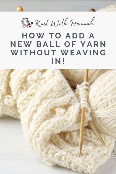 Changing Colors In Knitting, Joining Yarn, Knitting Board, Knitting 101, Knitting Hacks, Beginner Knitting, Knitting Stitches Tutorial, Knitting Basics, Double Meaning