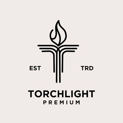 Vector torch letter t logo icon design i... | Premium Vector #Freepik #vector #torch-logo #olympic-torch #fire-torch #torch Torch Logo Design, Torch Bearer, Torch Design, Letter T Logo, Fire Icon, Rc Logo, Olympic Logo, Fire Torch, Fire Logo