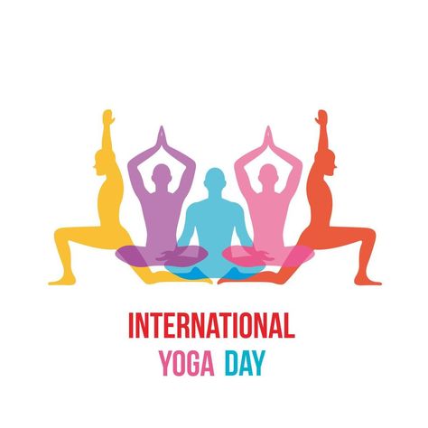 Vector illustration of Yoga day greeting card. Group of people practicing yoga. International yoga day background. Yoga Day Background, International Yoga Day, Day Background, Yoga Day, Group Of People, Cityscape Photos, Logo Banners, Happy Diwali, Custom Illustration