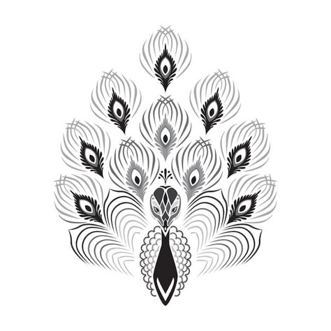 Peacock Tattoo Line Art, Peacock Drawing Tattoo, Art Deco Peacock Tattoo, Peacock Feather Tattoo Black And White, Peacock Mandala Tattoo, Peacock Line Art, Peacock Tattoo Men, Peacock Tattoo Black And White, Peacock Pattern Design