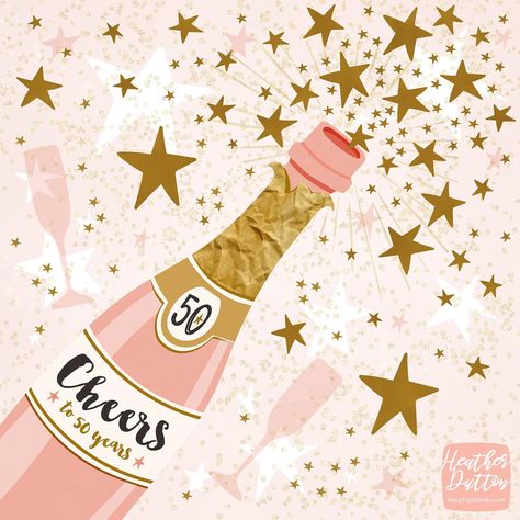 I’m popping the champagne a day earlier than most of you guys because I’m celebrating a BIG milestone birthday today!! 🤩🍾🤩 Woo Hoo!!!!… | Instagram Things I Wanna Buy, My 50th Birthday, Green Studio, Champagne Birthday, Adobe Photo, Cake Illustration, Birthday Illustration, New Year Wallpaper, My Days