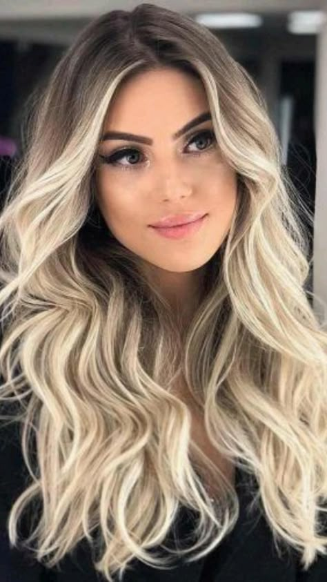 Brown And Blonde Ombre Hair, Brown And Blonde Ombre, Icy Blonde Balayage, Blonde Ombre Hair, Brown And Blonde, Blond Ombre, Blond Balayage, Ombre Hair Blonde, Balayage Blonde