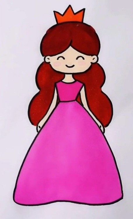 Cute Doll Drawing, Doll Drawing Easy, Disney Princess Colors, Barbie Drawing, Doll Drawing, Games Art, Cute Doll, Princess Coloring, Easy Art