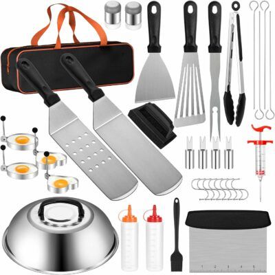 Meat Injector, Egg Rings, Kebab Skewers, Flat Top Griddle, Wood Charcoal, Camp Chef, Grill Brush, Flat Top Grill, Blackstone Griddle