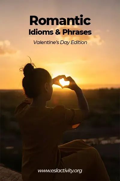 Learn 20 love-related idioms and phrases that are perfect for Valentine's Day #valentines #valentinesday #idioms #learnenglish #vocabulary Love Related Quotes, Love Idioms, Speaking Test, Speaking Games, English Fluency, English Expressions, High School Lesson Plans, Teaching Esl, Ielts Speaking