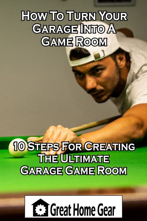 turn your garage into a game room Garage Conversion To Game Room, Convert Garage To Game Room, Turn Garage Into Game Room, Garage Turned Into Game Room, Garage Gaming Room Ideas, Garage Turned Game Room, Garage Makeover Game Room, Garage Game Room Converted, Billard Room Ideas