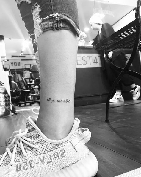 Love Wrist Tattoo, Tattoo Foot, Love Tattoo, 4 Tattoo, Cute Little Tattoos, Temporary Tattoo Designs, Wrist Tattoo, Subtle Tattoos, Baby Tattoos