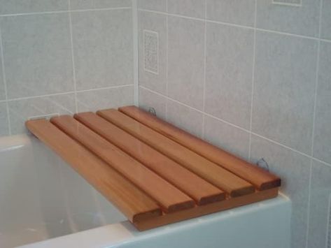 Amazon.com: Butt Bench Bathtub seat (Cedarwood - Large, Natural) : Health & Household Bathtub Seating Benches, Bathtub Bench, Bathtub Seat, Bath Bench, Diy Bathtub, Bath Seats, Large Tub, Bathroom Images, Bathroom Reno