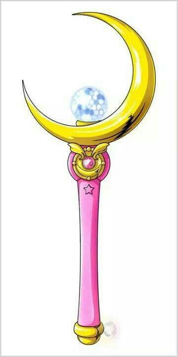 Sailor Moon Staff, Sailor Moon Wand Tattoo, 90s Props, Sailor Moon Scepter, Sailor Moon Moon Stick, Sailor Moon Stick, Sailor Moon Wand, Sailor Moon Cakes, Sailor Moon Brooch