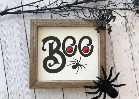 Excited to share the latest addition to my shop: Halloween Wood Sign | Fall Home Decor | Farmhouse Decor | Rustic Home Decor | Wood Sign | Farmhouse Sign | Wooden Sign #homedecor #halloweendecor #falldecor Cute Halloween Decor, Home Decor Cute, Halloween Wood Signs, Farmhouse Decor Rustic, Home Decor Wood, Cricut Halloween, Primitive Halloween, Halloween Sign, Halloween Painting