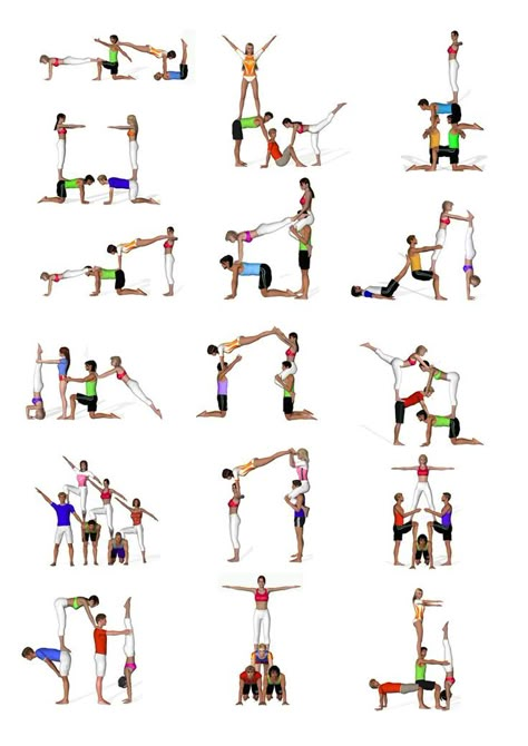 Acro Partner Acrobatics, Acro Yoga Poses, Acro Gymnastics, Yoga Challenge Poses, Cheer Routines, Partner Yoga Poses, Acro Dance, Pe Teacher, Group Yoga