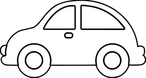 Black and White Cartoon Car | Car Outline | Free download best Car Outline on ClipArtMag.com Car Template Free Printable, Car Cartoon Drawing, Coloring Outlines, Coloring Car, Car Black And White, Simple Car Drawing, Auto Clipart, Black And White Car, Car Drawing Easy