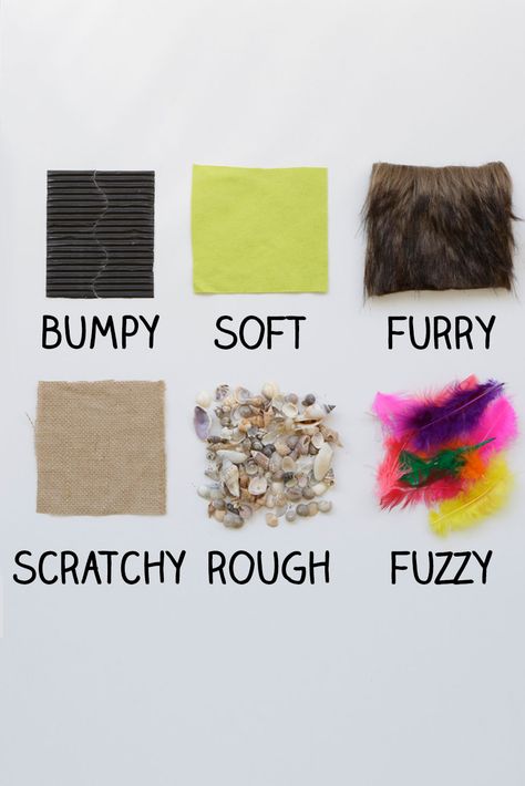 Texture boards are a stimulating way to explore our sense of touch and learn new descriptive words like soft, rough and fuzzy. Infant 5 Senses Art, Pg Activities, Preschool Senses, Candyland Art, Sensory Books, 5 Senses Activities, Senses Preschool, Tactile Art, Texture Board