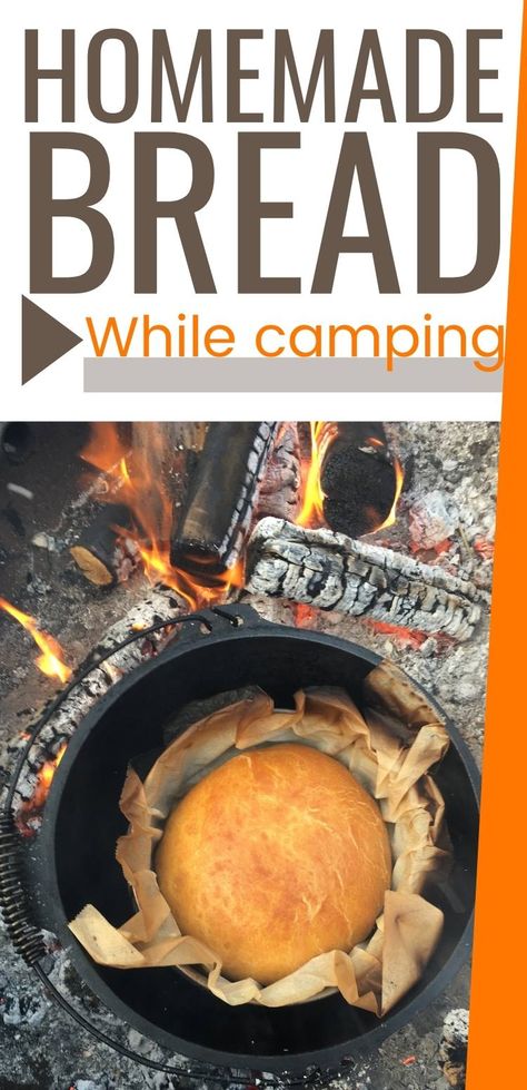 Campfire Bread Recipe, Camping Food Pie Iron, Campfire Bread, Campfire Dutch Oven Recipes, Bread In A Dutch Oven, Bread Dutch Oven, Dutch Oven Bread Recipe, Pie Iron Recipes, Dutch Oven Camping Recipes