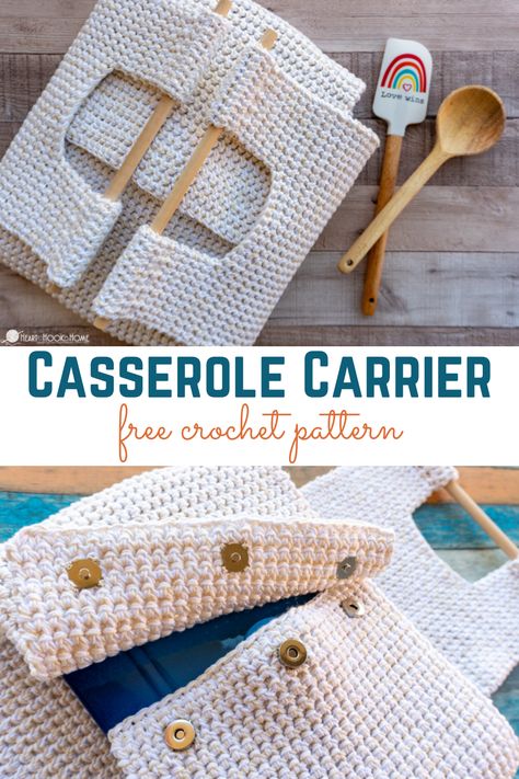 Crochet Aldi Quarter Holder, Crochet Pet Carrier Free Pattern, Crochet Heating Pad Cover, Crochet Remote Holder Pattern Free, Crochet Card Holder Pattern, One Skein Crochet Project, Crochet Casserole Carrier Free Pattern, Crochet Practical Gifts, Crochet Organizer Pattern