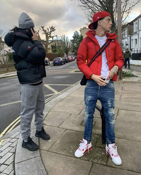 Streetwear Fashion Men Street Look, Drip Fashion, Outfits For Teenage Guys, Uk Drip, Streetwear Fashion Men, Sneakers Outfit Men, Drippy Outfit, Central Cee, Drip Outfit Men