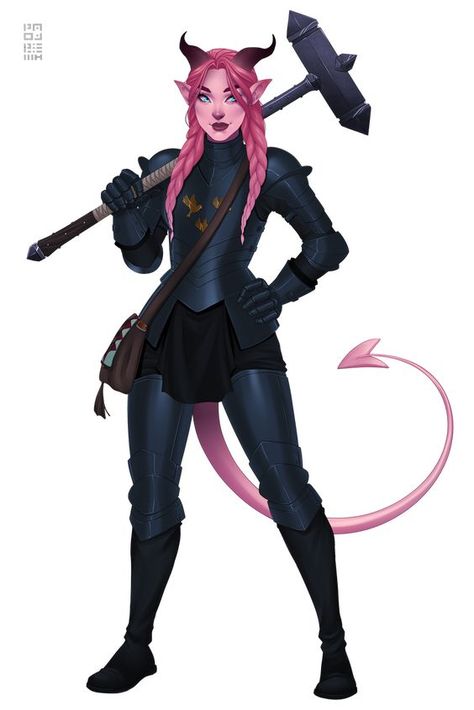 D&d Cleric, Tiefling Paladin, Tiefling Female, Dnd Tiefling, Dungeons And Dragons Characters, Dnd Art, D&d Dungeons And Dragons, Fantasy Rpg, Fantasy Inspiration