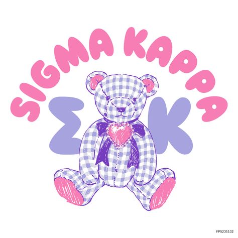 Design unique and trendy custom merch for your Greek organization from Fresh Prints! Submit a proof request to get a free mockup of your design today.   Sigma Kappa designs | Sigma Kappa apparel | custom apparel | greek apparel | Sorority designs | PR designs  |PR apparel | bear | plaid | cute | simple | ribbon | sigma kappa | sisterhood | philanthropy | leadership | friendship  #shirtjustgotcrazy #freshprints Sigma Kappa Graphic, Pr Design, Custom Merch, Sorority Designs, Sigma Kappa, Greek Apparel, Greek Clothing, Custom Apparel, Free Mockup