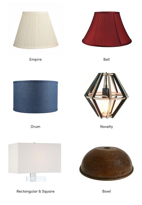 Lighting 101: Types of Lamp Shades | Wayfair Spider Lamp, Square Lamp Shades, Rectangular Lamp Shades, Linen Lamp Shades, Silk Lampshade, Torchiere Lamp, Square Shades, Paper Lampshade, Old Lamps