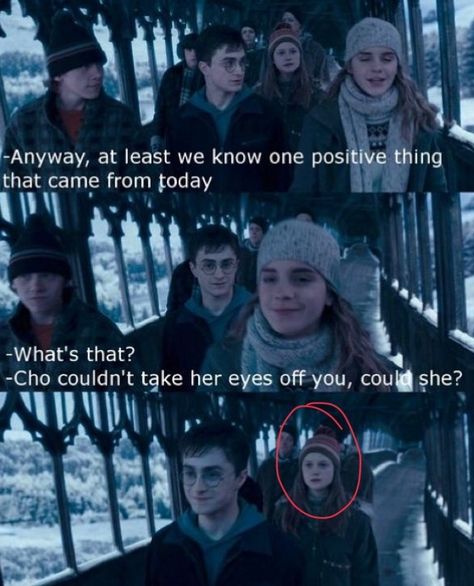 She looks so disappointed. Like she stops walking and GOD HERMIONE WHY DID YOU HAVE TO MENTION THAT?! Ron Y Hermione, Fred And George, Citate Harry Potter, Side Character, Glume Harry Potter, Harry And Ginny, Yer A Wizard Harry, Ginny Weasley, Harry Potter Jokes