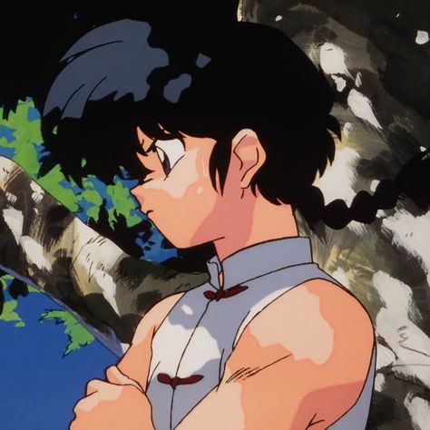 Inuyasha Black Hair, Pdp Manga Aesthetic, Ranma Pfp, Shampoo Ranma 1/2, Retro Pfps, Inuyasha Fan Art, Rumiko Takahashi, The Curse, Old Anime