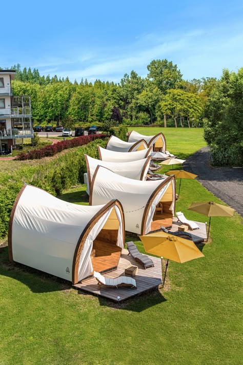 STROHBOID Glamping – for camping operator Luxury Camping Tents, Tents Camping Glamping, Rooftop Restaurant Design, Hostels Design, Tenda Camping, Urban Design Concept, Glamping Tent, Glamping Resorts, Glamping Ideas