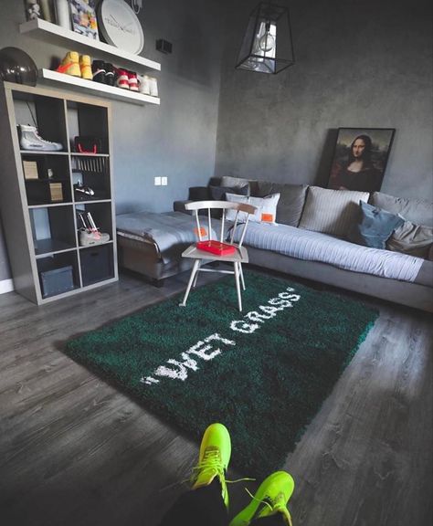 Hypebeast Room, Welcome Home, Bedroom Ideas, Room Ideas, Room Decor, Apartment, Rug, For Men, Living Room