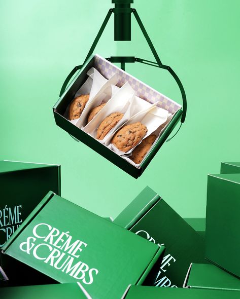 When your client nails their brand launch photoshoot 🤩 How INSANE do these cookies look?!? So so desperate to get my hands on some after the most incredible brand sprint. Rouda and the team were a dream to work with, and I can’t wait to watch the brand evolve ✨✌🏼🍪 @cremeandcrumbs_ae #logodesigner #brandingdesign #cafelogo #cookielogo #bakerylogo Cookies Photoshoot, Cookie Photoshoot, Chicken Packaging, Eid Hampers, Cookies Branding, Digital Art Graphic Design, Year Vision Board, Brand Launch, Bakery Branding