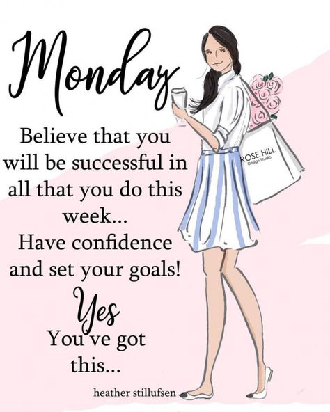 Believe you will be successful in ALL that you do this week! ???????????? happy Monday! Make it a great one ...#heatherstillufsen #positivequotes #positive #quotes #monday Heather Rosehill, Heather Stillufsen Quotes, Happy Monday Quotes, Heather Stillufsen, Monday Motivation Quotes, Monday Blessings, Positive Quotes For Women, Message Of Encouragement, Motivation Positive