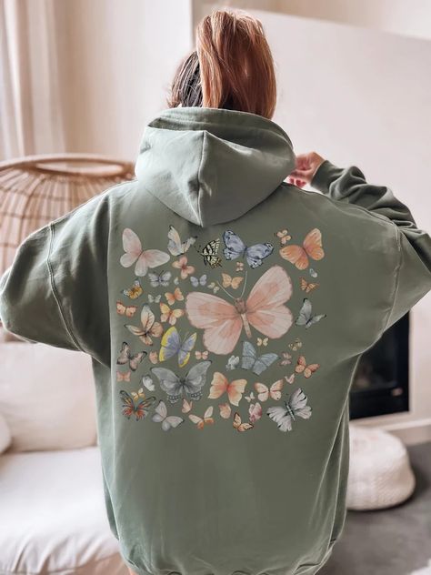 Cottagecore Hoodie, Butterfly Hoodie, Academia Clothing, Dark Academia Clothing, San Jose Ca, Beach Photoshoot, Teen Girls, Dark Academia, San Jose