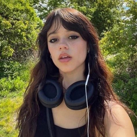 Jenna Ortega, A Woman, Headphones