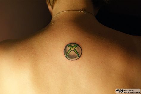 Geeky Tattoos - Part 27 360 Tattoo, Xbox Tattoo, Playstation Tattoo, Control Xbox, Button Tattoo, Gamer Tattoos, Star Wars Tattoo, Memorial Tattoo, Different Tattoos