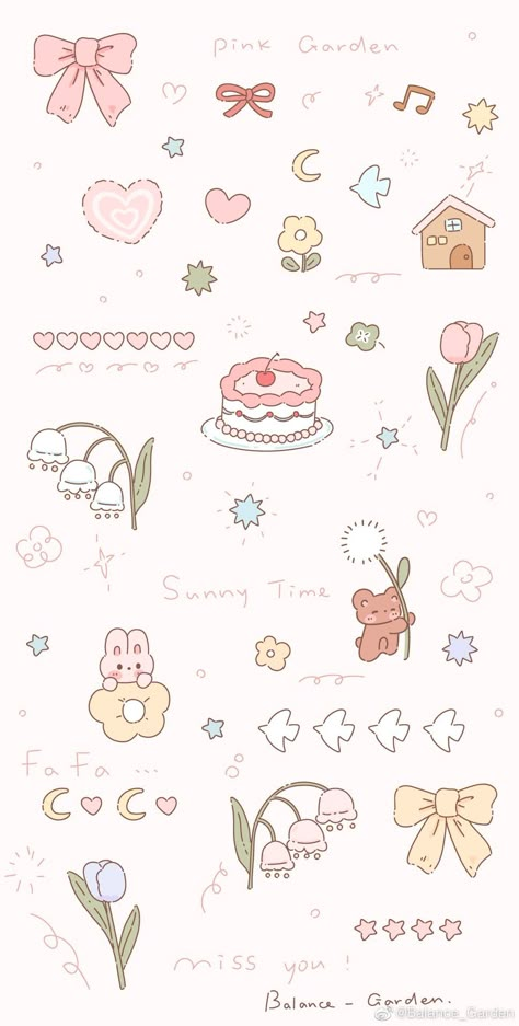 Cocoppa Wallpaper, Wallpaper Doodle, Soft Wallpaper, Iphone Wallpaper Photos, Cute Simple Wallpapers, Hello Kitty Iphone Wallpaper, Phone Wallpaper Patterns, 자수 디자인, Cute Patterns Wallpaper