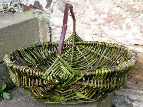 bramble baskets courses in Sussex Bramble Basket, Ducks Farm, Natural Weaving, Willow Crafts, Storing Eggs, Rose Basket, Willow Weaving, Basket Making, Basket Case