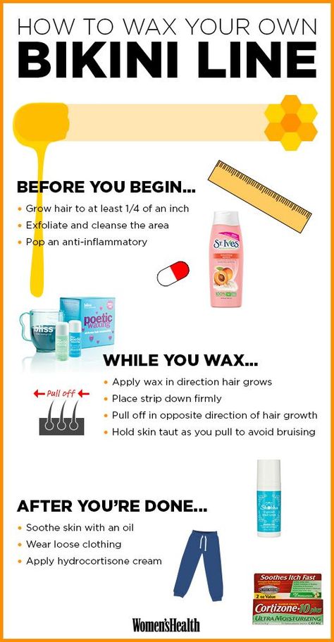 How to wax your own bikini line Waxing Tips, Sugar Waxing, Wax Hair Removal, Unwanted Hair Removal, Unwanted Hair, Grow Hair, Body Skin, Body Skin Care, Diy Beauty