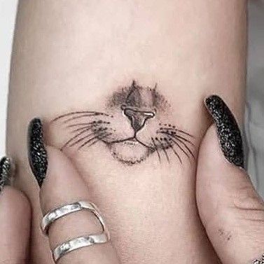 Cat Nose Tattoo Realistic, Cat Nose Print Tattoo, Cat Nose Tattoo, Tattoo For Cat That Passed, Cat Tribute Tattoo, Cat Tattoos Ideas, Best Friends Tattoo, Cat Face Tattoos, Tattoo Back Tattoo