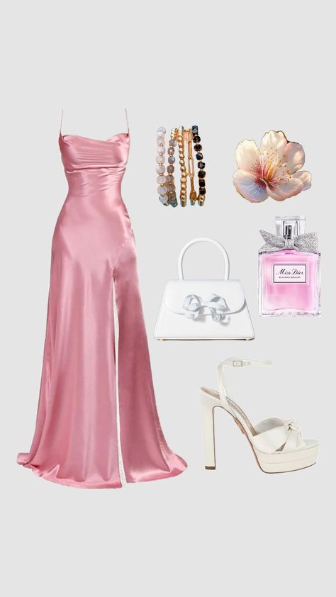 Aesthetic Prom Dress Pink, Pink Aesthetic Prom Dress, Debs Dresses Pink, Light Pink Prom Dress Aesthetic, Pink Halter Dress For Summer Prom, Dresses For Graduation High School, Korean Fashion Shorts, Prom Dance, Fashion Shorts