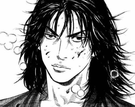 Miyamoto Musashi Art, Male Manga, Vagabond Manga, Miyamoto Musashi, Bleach Anime Art, Samurai Art, Cat Character, Cool Wallpapers Cartoon, Bleach Anime